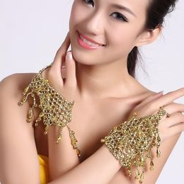 Stage Wear Belly Dance Bell Bracelet Even Ring Jewelry Performance Accessories