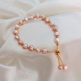 Strand Baroque Natural Pearl Bracelet Sexy For Woman Fashion Lady Temperament Chaoren Jewelry South Korea