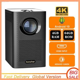 Projectors S30MAX Smart 4K Android WiFi Portable 1080P Home Theater Video LED Bluetooth 4GB 64GB Mini Projector Android 10.0 Projector L230923