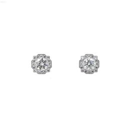 Premium Vvs White Diamond Classic Moissanite Stud Wedding Earrings in 925 Sterling Silver | White Gold Heart Moissanite Earrings