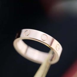 Luxury quality narrow ring in 18k rose plated for women wedding engagement Jewellery gift have normal box stamp PS8857-12423