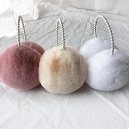 Berets Winter Pearl Earmuffs For Women Fashion Solid Colour Outdoor Warm Ear-Muffs Girls Soft Plush Ear Protection Cover