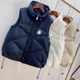 Women's Down Jacket Vest Designer Luxury Casual Winter Warm Coat Sleeveless Outdoor Thickened Zipper Outerwear