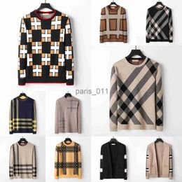 Men's Sweaters Mens Sweater Designer Sweatshirt Men Women Sweaters Plaid Printing Sweaters Asian size M-3XL x0921