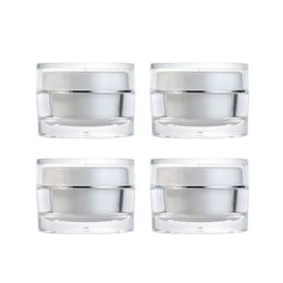 30ml cosmetic plastic jar 1oz acrylic face cream packaging jars with lids