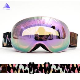 Ski Goggles OTG Snow Glasses Men UV400 Anti fog Coatings Snowmobile Snowboard Skiing Women Sunglasses Outdoor Winter Sport 230921