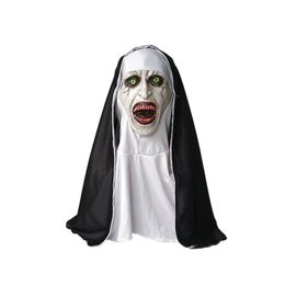 Costume Accessories The Conjuring nun Mask Halloween Scary Makeup Mask Trick Ghost Face Scary Latex Headgear Mask