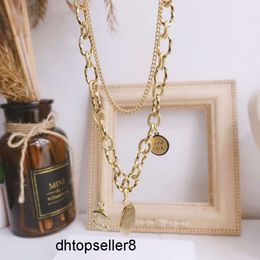 top Designer Gold Filled Jewellery Necklaces Love Long Chains Circle Pendant Necklace Wedding Gift Necklace Romantic Celtic Style Chain Spring Women Jewellery categor