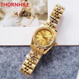 High-End Ladies Watch Fully Automatic Mechanical Movement 904L Stainless Steel 28mm Waterproof Scratch Mirror luminous watch u1 fa231N