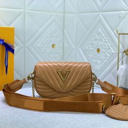Multies Pochettes high quality luxury crossbody purses LLS designer woman handbag bag shoulder bags designers women purse Striped Jacquard womens mini Saddle bag