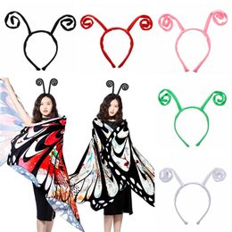 Halloween Ant Tentacle Headbands Funny Antenna Headband Butterfly Headband Adult Kids Party Costume Hair Accessories AB739200H