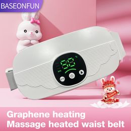 Other Massage Items Smart Menstrual Heating Pad Abdominal Massager Warm Belt Waist Vibration Device for Cramps Period Pain Relief 230920