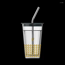 Water Bottles Brewista Mugs Drinkware Type Double Wall Glass Tumbler With Straw Coffee Cup