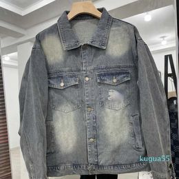 2023 Men Women Denim Jacket Warhorse Printing Baseball wear Designer Jackets Fashion Vintage Colting Mens Cardigan Jeans Coat 4xl
