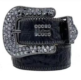 Designer B i b i Belt Simon Cintos para Homens Mulheres Cinto de Diamante Brilhante Alta qualidade couro artificial macio durável Multicor com Bling Strass95