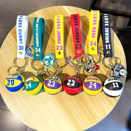 Wholesale of creative three-dimensional basketball keychain backpacks car accessories and pendants