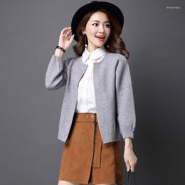 Women's Jackets Women Elegant Cardigans Coat Sweater O Neck Loose Knitwear Warm Casual Knit Open Stitch Outwear Winter Autumn Spring Jacket