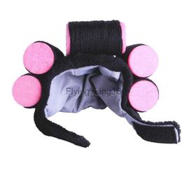 Cat Costumes Funny Cat Hat Hair Rollers Landlady Costume Birthday Pet Cosplay Supplies Cute Pet Wear Adjustable Sticker HKD230921