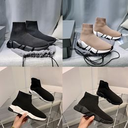Socks Shoes Designer Sneakers Triple S 2.0 Women Mens Shoes Fashion knitted elastic sock boots male sports shoe Slip-On with box size 35-45