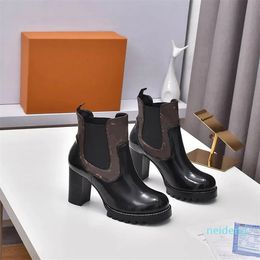 Women Desert Boot Ankle Boot Printing Genuine Leather Winter Shoes Martin Boots Size 35-42