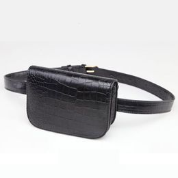 Waist Bags Mihaivina Fashion Women Alligator Pack Famous Brand Leather Belt Bag Fanny Packs Pouch Phone 230920