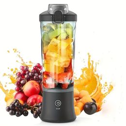 1pc Electric Juicer Portable Blender 20.29oz Electric Juicer Fruit Mixers 4000mAh USB Rechargeable Smoothie Mini Blender Personal Juicer Colourful CupKitchenware,