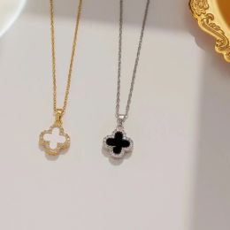 Designer Jewelry 18K Plated gold Necklaces girls Gift vanly cleefly Clover Necklace Hot designer Pendant Necklaces women Elegant Highly Quality two-sided Choker