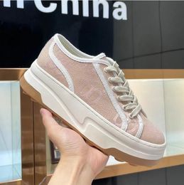 Tennis Treck 1977 Designer Shoes Low Top Sneakers Beige Men Luxury Designers Sneaker Fashion Canvas Tennis Shoe Fabric Trims 5cm Thick Sole Shoes