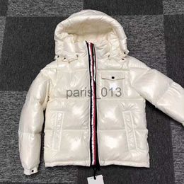 Men's Down Parkas Designer Mens M France Down Jacket Brand Women Luxurys Puffer Downs Coat Embroidered Hooded with Colourful Parkashigh Quality Size x0921