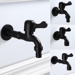 Kitchen Faucets The Black Washing Machine Faucet Is Extended And Quick To Open Into Wall Single Cooling Balcony Mop Pool Ma