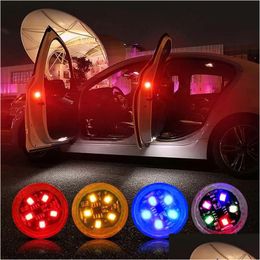 Other Festive Party Supplies Car Door Warning Light Flashing Led Lamp Strobe Traffic Lighting Red Cars Doors Lights Anti Collision Mag Dhp2J