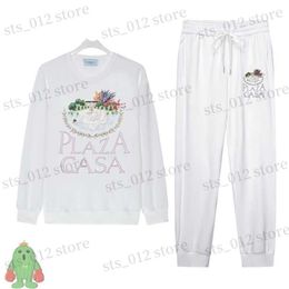 Men's Hoodies Sweatshirts Swan Lake Garden Letter Print Casablanca Sweatshirts Street Casual Men Women Clothes Casa Sweatpants Sweatshirts T230921