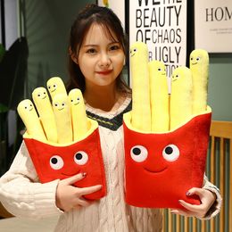 Plush Dolls 30/40/50cm Lovely French Fries Plush Toys Cartoon Real Life Food Pillow Stuffed Soft Dolls for Children Kids Birthday Gifts 230921