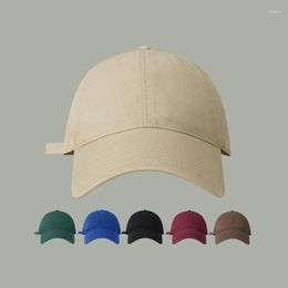Ball Caps Cotton Baseball Cap For Men And Women Fashion Versatile Solid Colour Simple Hat Soft Top Casual Retro Snapback Hats Unisex