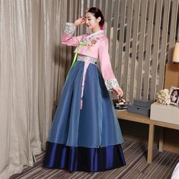High Quality Women Korean Traditional Dress Female Long Sleeve Wedding Hanbok Ancient National Clothing 89 Ethnic276p