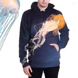 Men's Hoodies Hooded Sweatshirt 3D Print Animal Graphic Long Sleeve Couple Tracksuit Men 90S Vintage Clothes Autumn Male Clothing