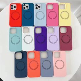 Mobile Phone Silicone Magsafing Wireless Charging Magnetic Cover Case for Iphone 13/14 12 11 Pro Max