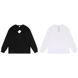 List męski haftowany sweter wydrukowany pullover luźne fit sweter czysty bawełniany miękki unisex s00u16