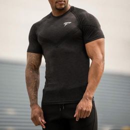 Men's T Shirts 2023 Large-type Men Compression T-shirt Sporting Skinny Tee Shirt Male Gyms Running Fitness Sports T-shirts