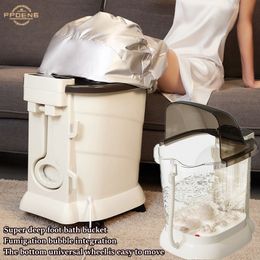 Foot Treatment Spa Bath Massage with Heat Bubbles Digital Temperature Control Motorized Pedicure Adjustable Time Home 230920