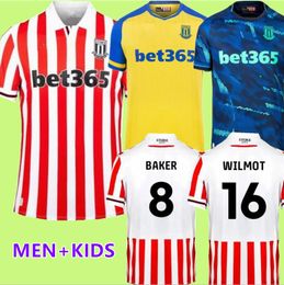 23/24 Stoke City MIKEL CAMPBELL soccer jerseys SMITH FLETCHER POWELL BROWN CLUCAS home Kits 23/24 Lewis Baker Baker men kids kit Football Shirts Uniforms tops66 8896