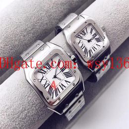 Luxury Brand New Men's Womens Lovers Wrist Watches W200737G Stainless steel Bracelet Mens Quartz Movement Watches274Q