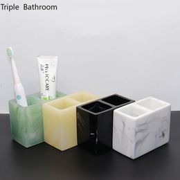 Toothbrush Holders Nordic Resin Toothbrush Holder Washing Tools Multifunction Toothpaste Tooth Brush Holder Accessories Bathroom Organiser 230921