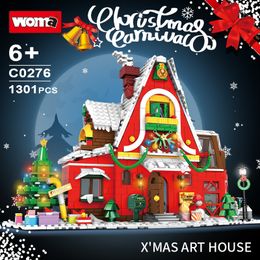 Doll House Accessories Experience the Magical Snow Scene with Exquisite Christmas and Tree Model at WOMA City Bar 230920