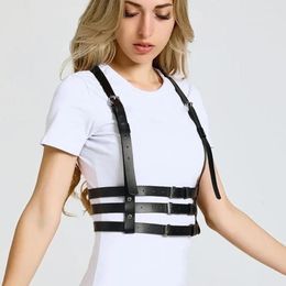 Belts Women's Faux Leather High Quality Women Fashion Body Harness Belt For Lingerie Suspenders Goth Clothing Accessories