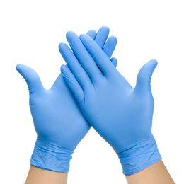 New Disposable Nitrile Gloves S-L Kitchen Dishwashing Work Garden Protective Gloves Fruit Vegetable Plastic Gloves