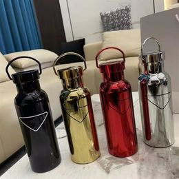 Simple Designer Water Bottles Durable Kettle High Quality Stainless Steel 500ML Adults Children Outdoo Cycling Sports Thermal Insu2773