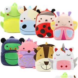 Other Festive Party Supplies Cartoon Cute Plush Backpack Animal Boy Girl School Outing Leisure Bag Drop Delivery Home Garden Dhmob