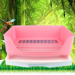 Small Animal Supplies Large Rabbit Litter Box with Drawer Place Firmly Pet Bedpan Corner Toilet 230920