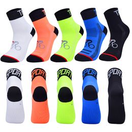 Protective Gear 2023 Men Women Cycling Sock Breathable Outdoor Basketball Socks Protect Feet Wicking Bike Running Football Sport 230921